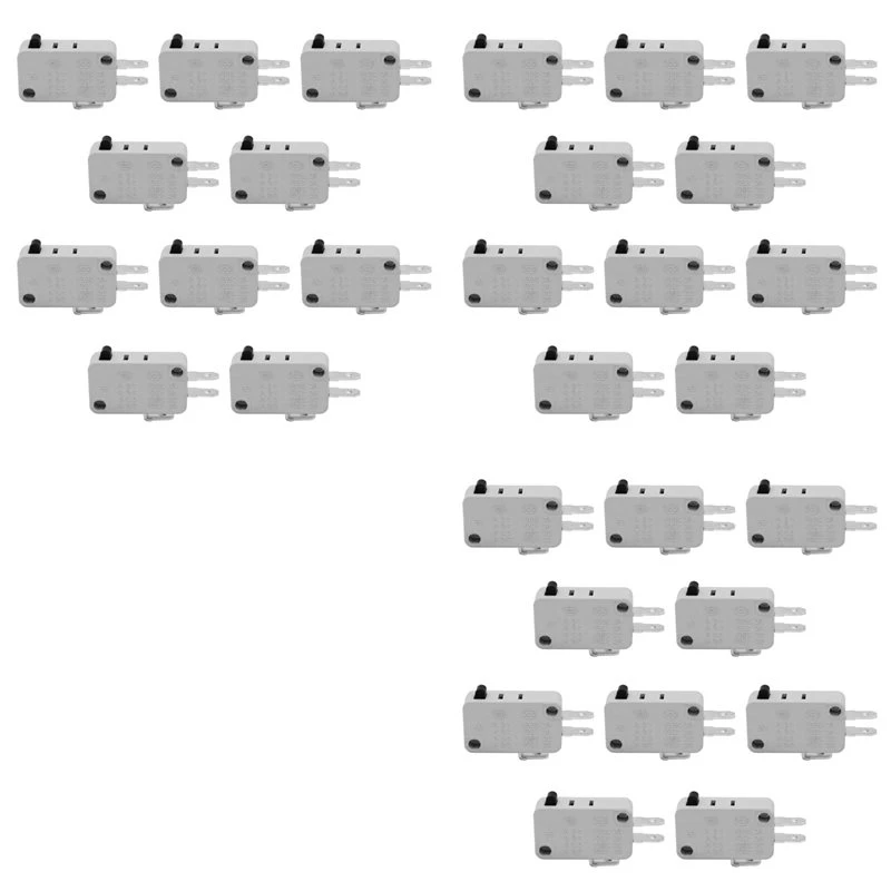 Hot-30Pcs Universal Microwave Door Oven Freezer Micro-Type Limit Switch Series AC/DC 125V 250V V-15-1C25 Snap Action