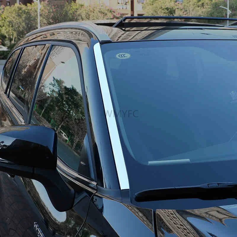 Windshield Trims Front Windows Side Edge Strip Cover Exterior Accessories Car Styling For Toyota Highlander XSE 2022 2021 2023