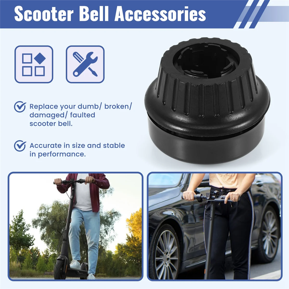 Bell Scooter elétrico para NINEBOT MAX G30, Kit de reparação substituição Scooter, peças sobressalentes e acessórios