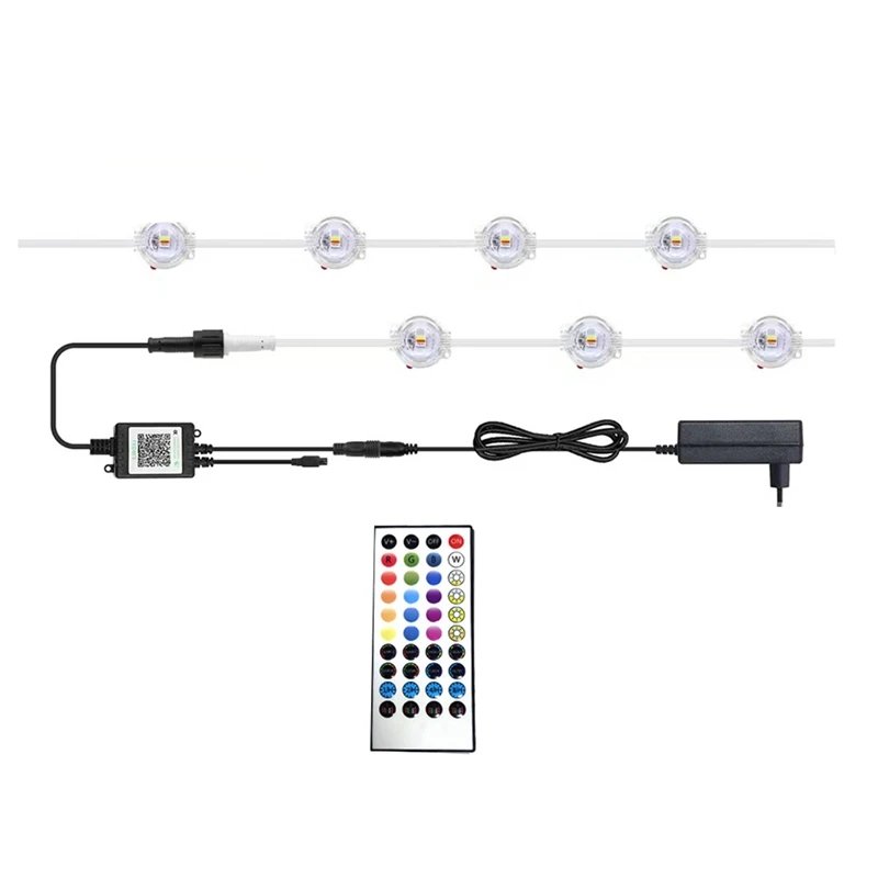 

A19F-Permanent Outdoor Eaves LED Lights Waterproof APP Control RGB String Lights For Christmas Decorations EU Plug