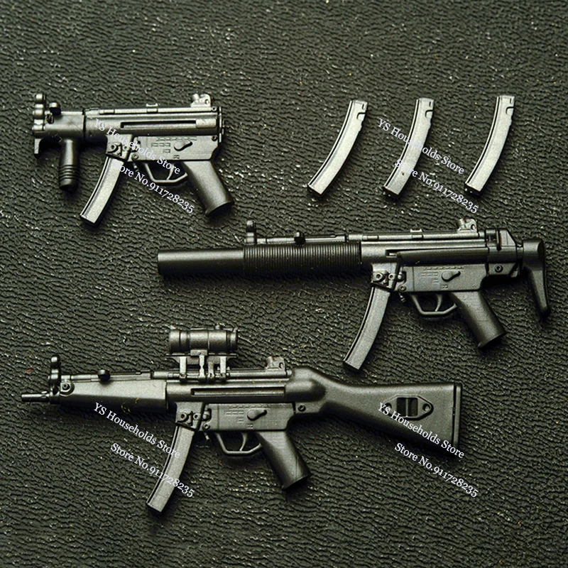 Mp5 M27 PKM WWII G36 Full Set 1/12 Mini Static Weapon Model Gun Toys Accessory For 6" Mobile Suit Girl Figurine Hobby Ornament view 5
