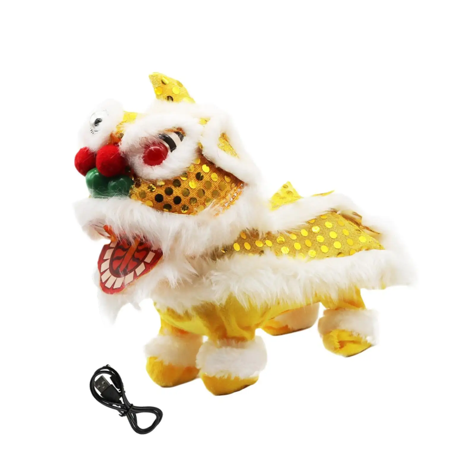 ไฟฟ้าร้องเพลง Lion Plush ของเล่นน่ารักสิงโตตุ๊กตาสัตว์ร้องเพลงและเต้นรํา Lion ของเล่นเด็กผู้หญิงเด็กวันหยุดของขวัญ