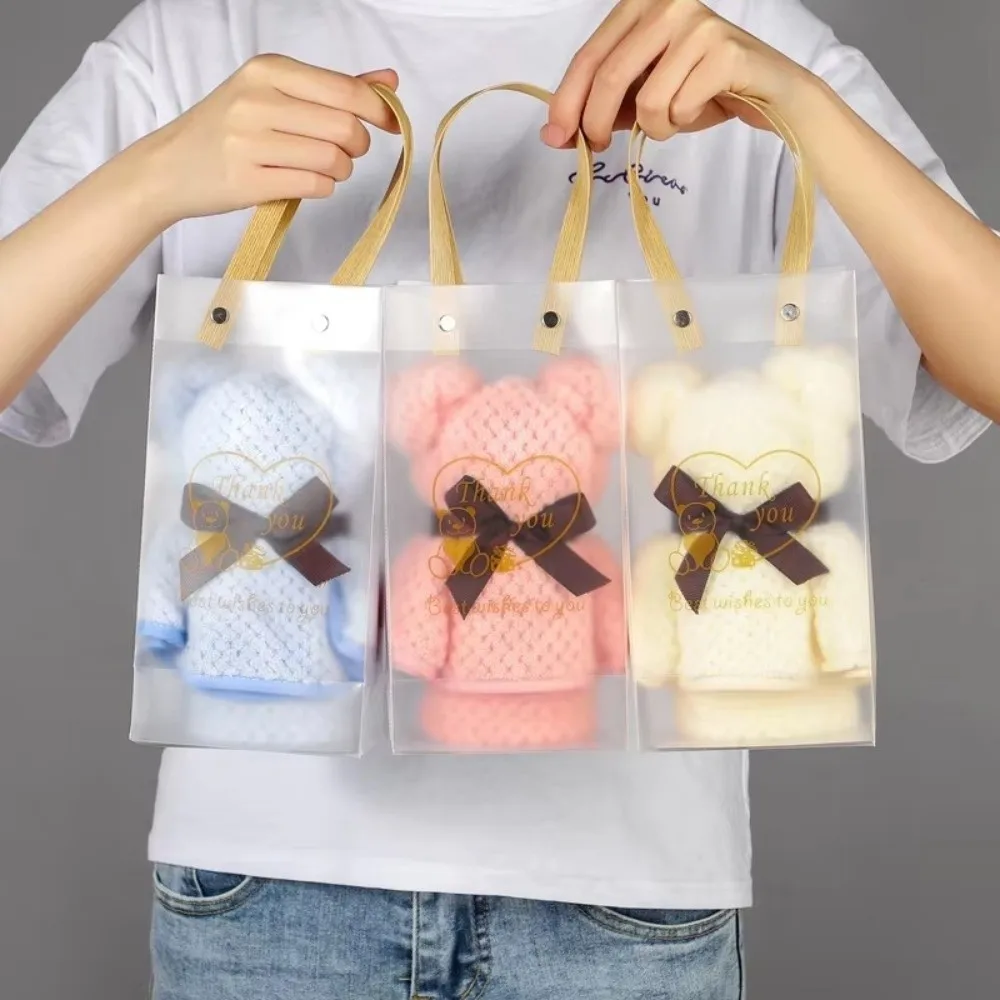 Cute Bear Design​​ Bear Towel​​ Soft Absorbent Face Towel Thickened Luxury Velvet Texture​​ Party Decoration Towel​​