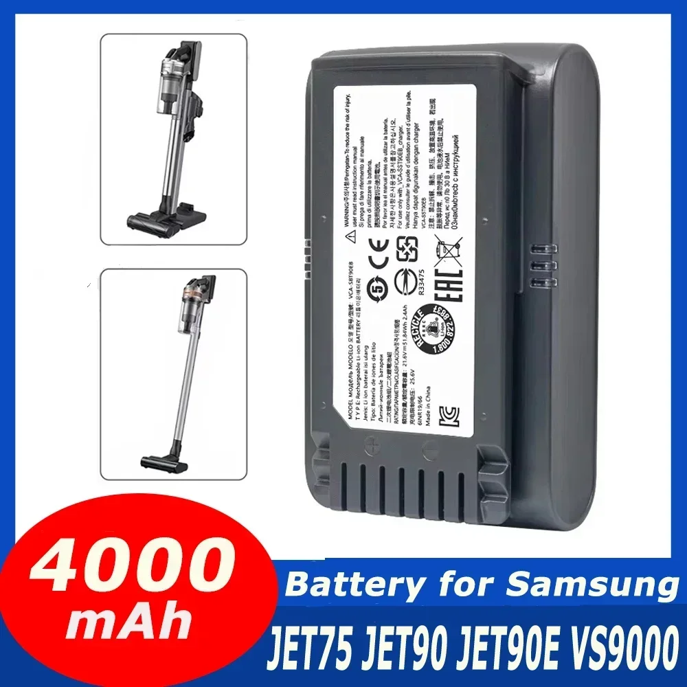 

100%New Sweeper Battery VCA-SBT90 for Samsung Vs9000 Jet90 Jet75 Cordless Handheld Vacuum Cleaner Battery