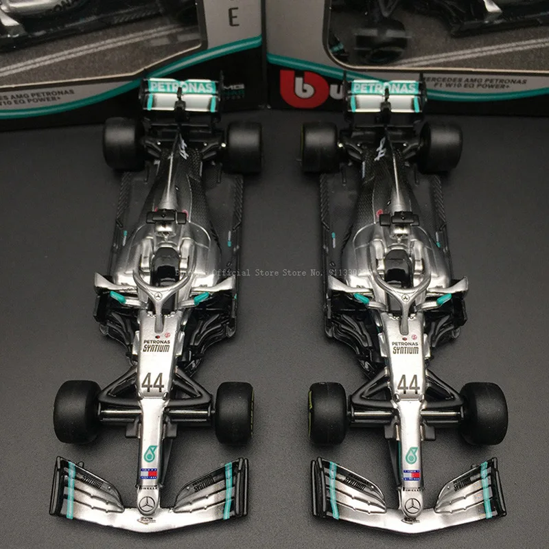 Bburago-Coche de aleación de lujo modelo Mercedes F1 WO7, escala 1:43, 2016, híbrido, 2016, Nico Rosberg, regalo de colección