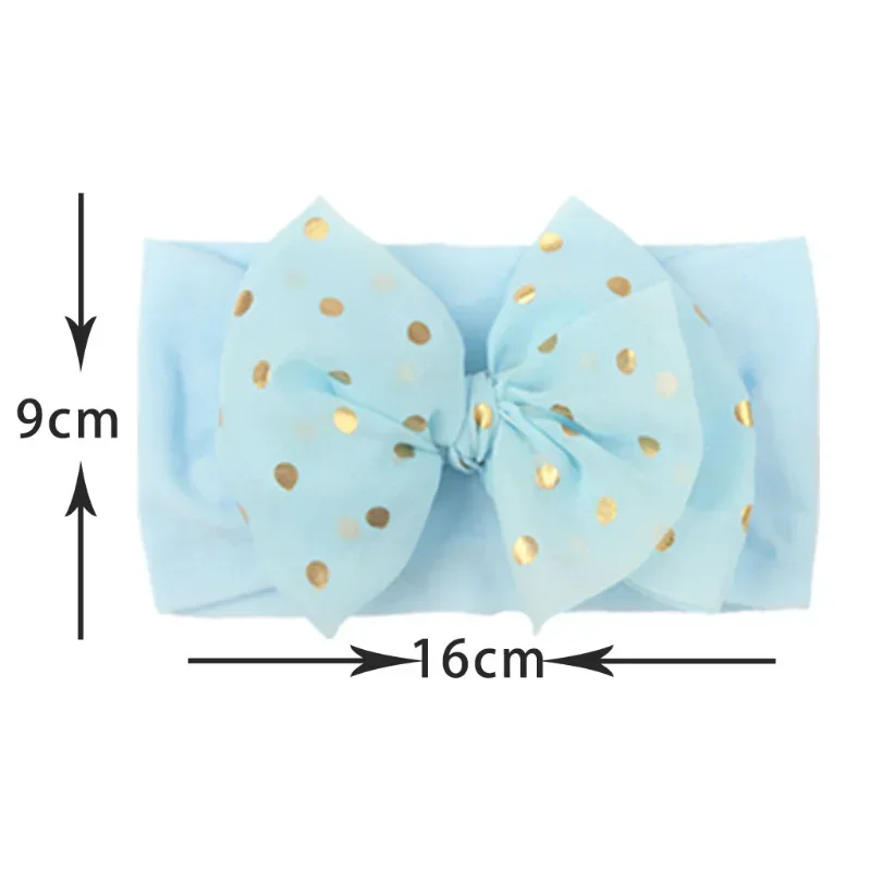 13 Solid Colors Soft Nylon Elastic Baby Headband Bow-knot Newborn Baby Girls Headbands Hair Accessories Hairband