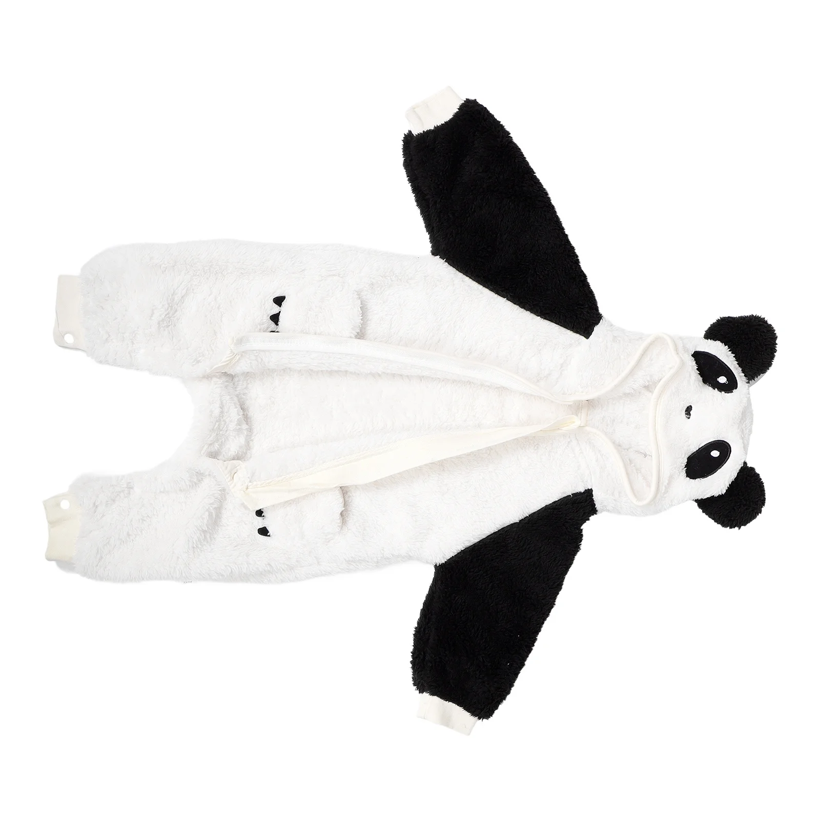 

Newborn Infant Baby Boys and Girls Panda Winter Bodysuit Thick Warm Long Sleeve Clothes Soft Outerwear Cold Weather 73cm