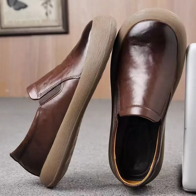 

New Black Shoes Men Loafers Driving Shoes Breathable Soft Moccasins Man High Quality Casual PU Leather Boat Shoes Men Flats Male