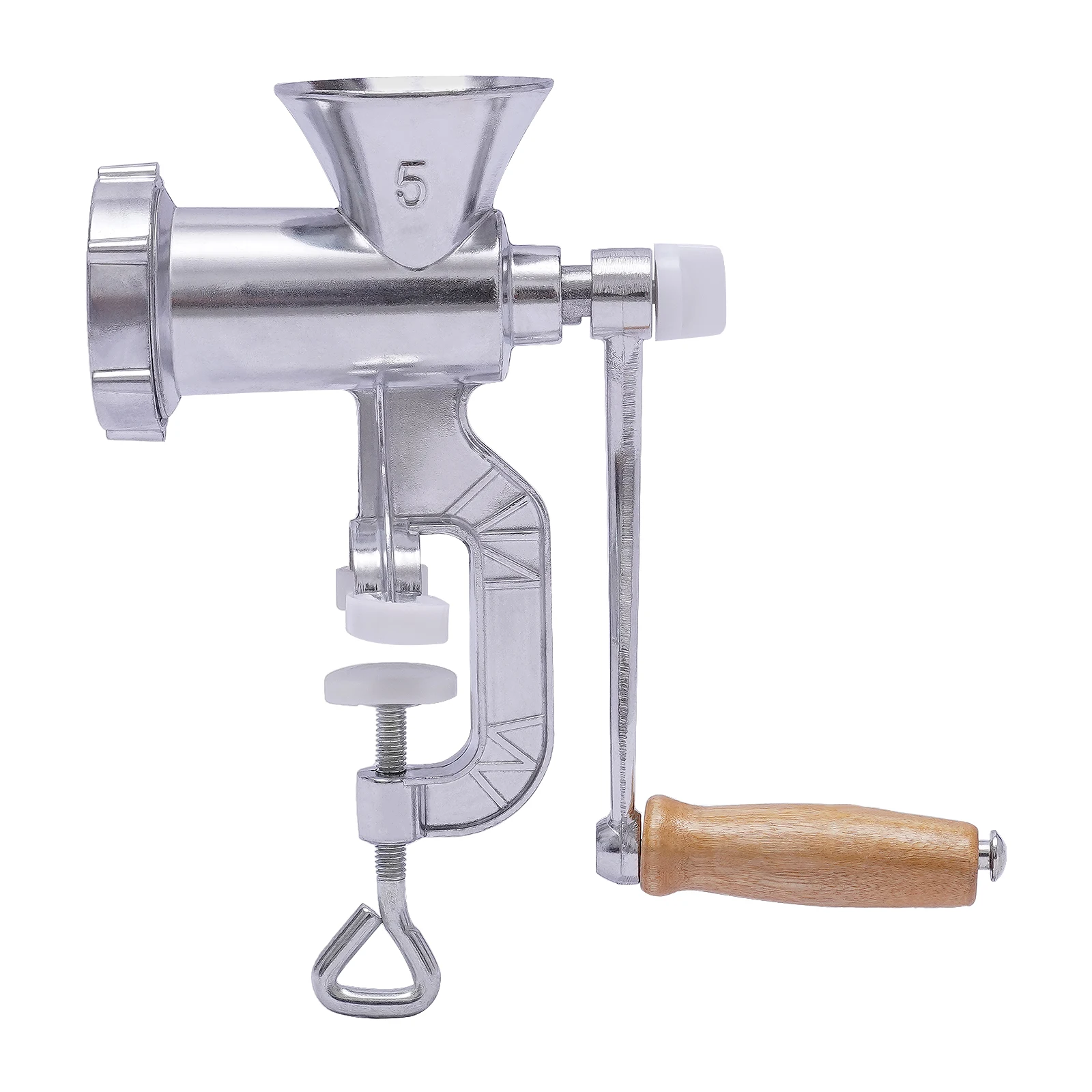 Compact Manual Meat Grinder, Spiral Extrusion for Better Taste, Easy Operation, Lightweight