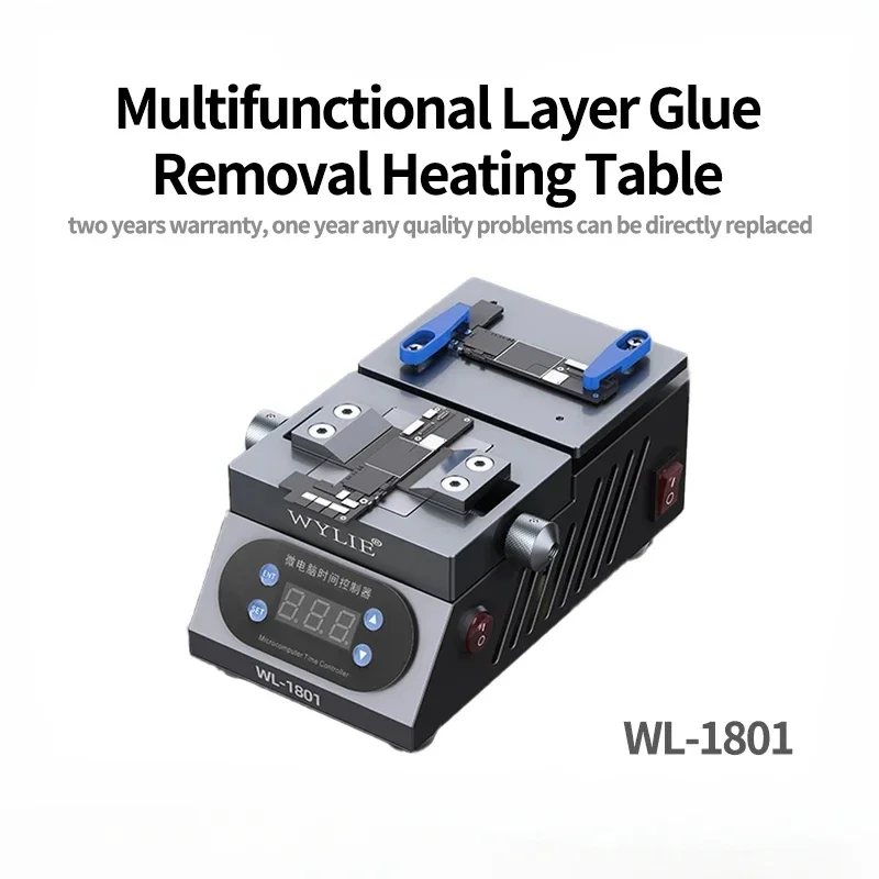 WYLIE WL1801 Multi-functional Layered Degumming Heating Station Motherboard Layering / Chip Degumming Separate Preheating Table