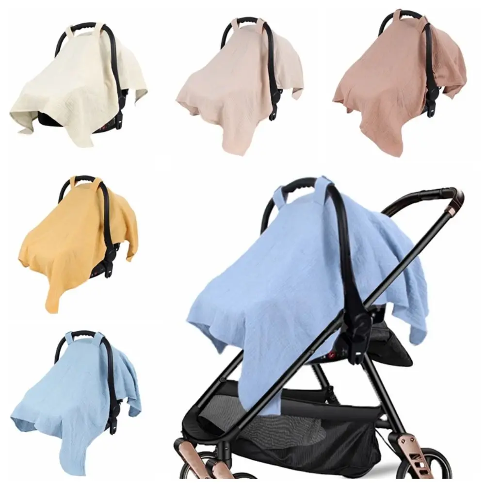 

Cotton Stroller Cover Gauze Sunshade Baby Safety Seat Cover Carriage Full Cover Baby Stroller Accessories Baby Basket Cover