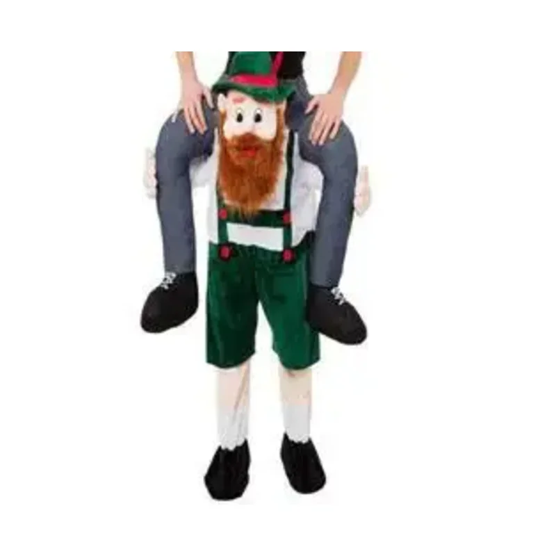 New 2025 Magic Pants Ride on Me Walking Mascot Back Costumes Adults Animals Fake Legs Christmas Halloween Cosplay Party Dre X159