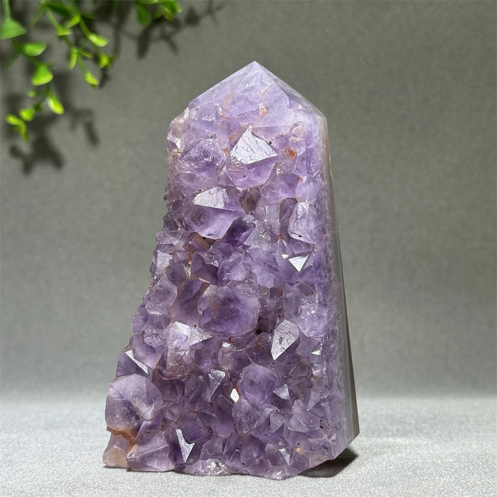 Natural Gemstone Agate Crystal Cave Quartz Tower Mineral Energy Reiki Therapy Prayer Meditation Home Decoration Gift