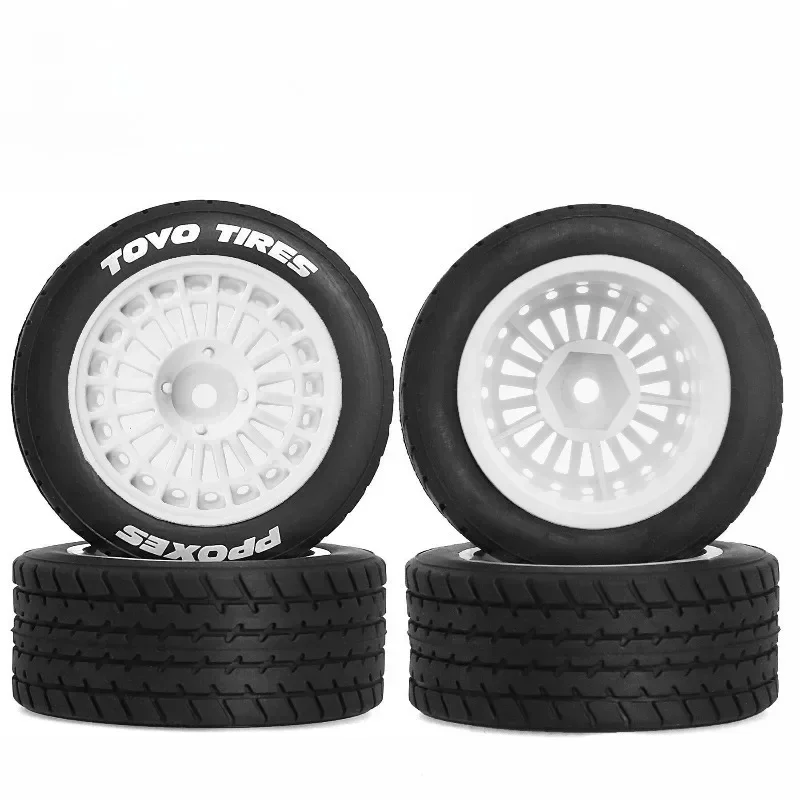 

4PCS 60mm RC Car Wheel & Tire Set | for Tamiya M03 M04 M05 XM01 Plastic Rim with Rubber Tire | Upgrade Parts