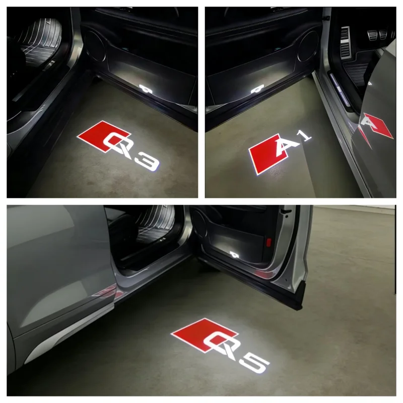 

Led Car Door Welcome Light For AUDI RS3 RS4 RS5 RS6 (2010-2023) Q8 Q7 Q5 Q3 A1 A3 A4 A5 A6 A7 A8 Quattro Logo Projection Lamp