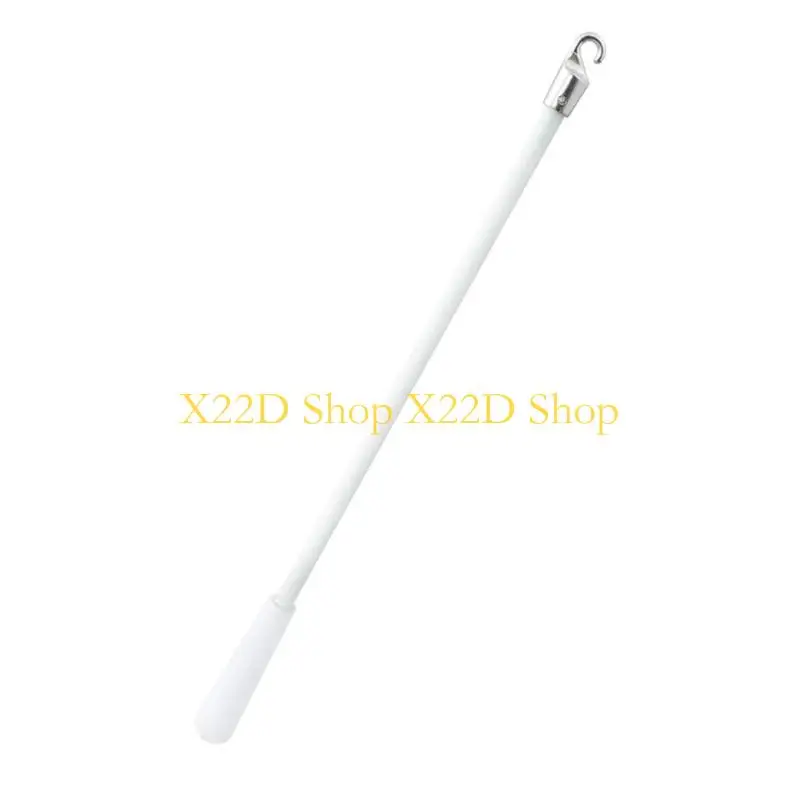X22D Curtain Pull Rod, Transparents Jalousies with Hook, 43cm Fiberglass for Window Treatments