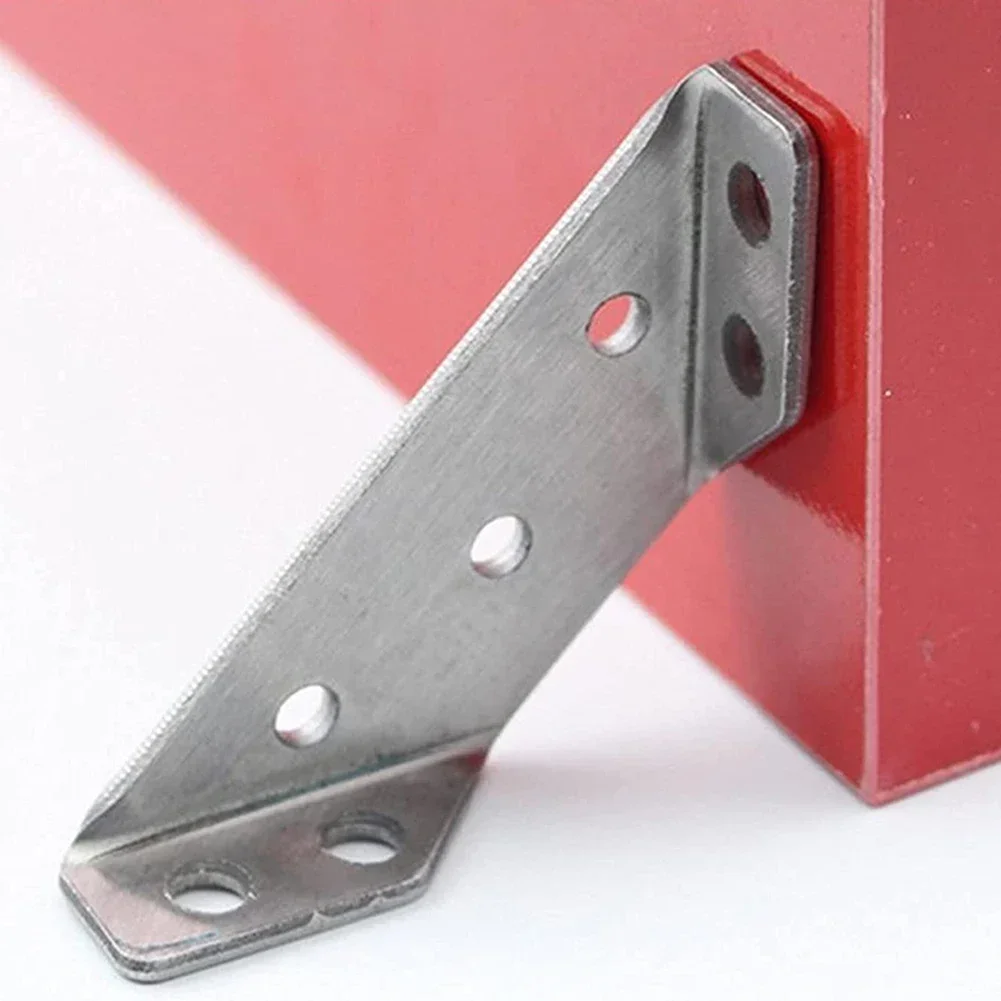 Stainless Steel Angle Corner Brackets Joint Bracket Fastener Furniture Door Cabinet Screens Wall Corner Stand Furniture Hardware