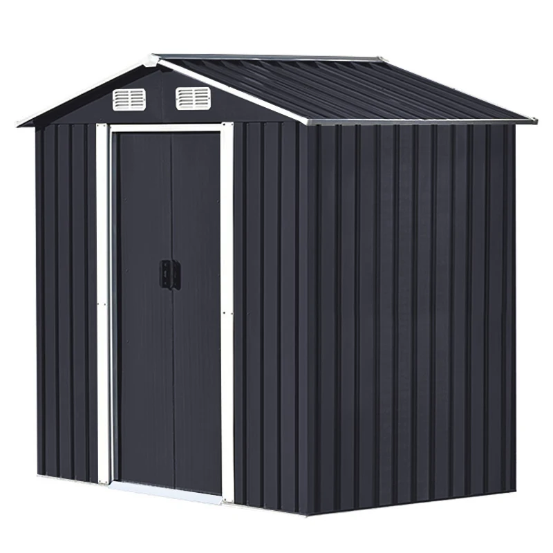 

Metal Storage Shed Outdoor Tool Storage Garden Cabin Suitable for Backyards Patios and Villas Easy To Assemble.