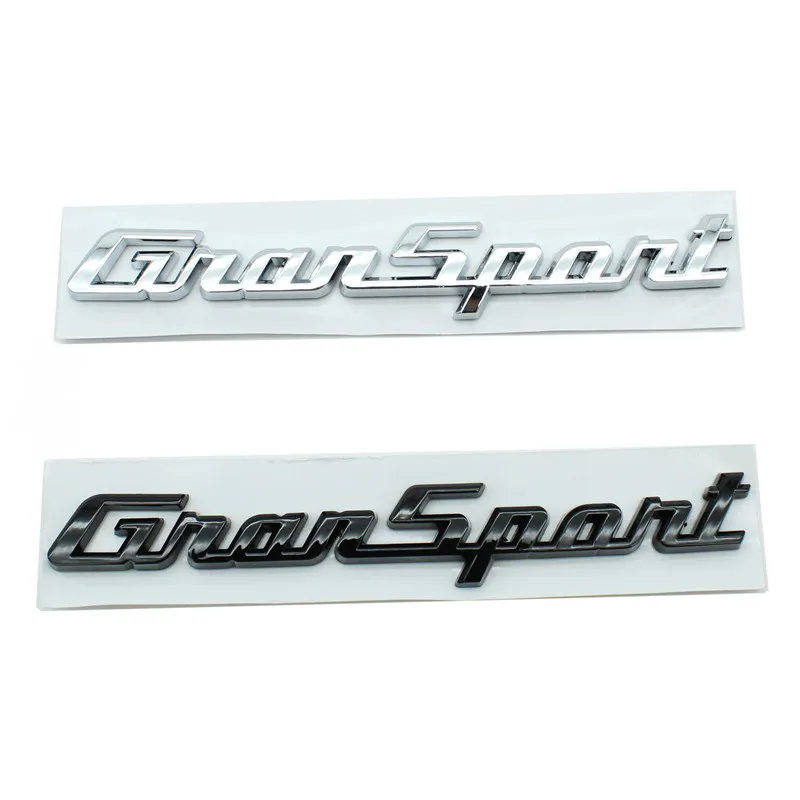 ABS Car Rear Trunk Letters Logo Emblem Badge Decals Sticker For Maserati Gransport Granlusso Quattroporte GTS Granturismo Sport