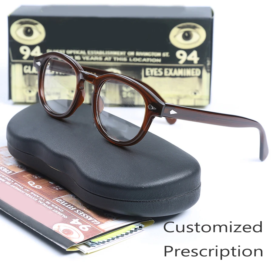 Customized Prescription Glasses Men Women Frame Johnny Depp Lemtosh Photochromic Myopia Hyperopia Multi-focal Progressive Lens