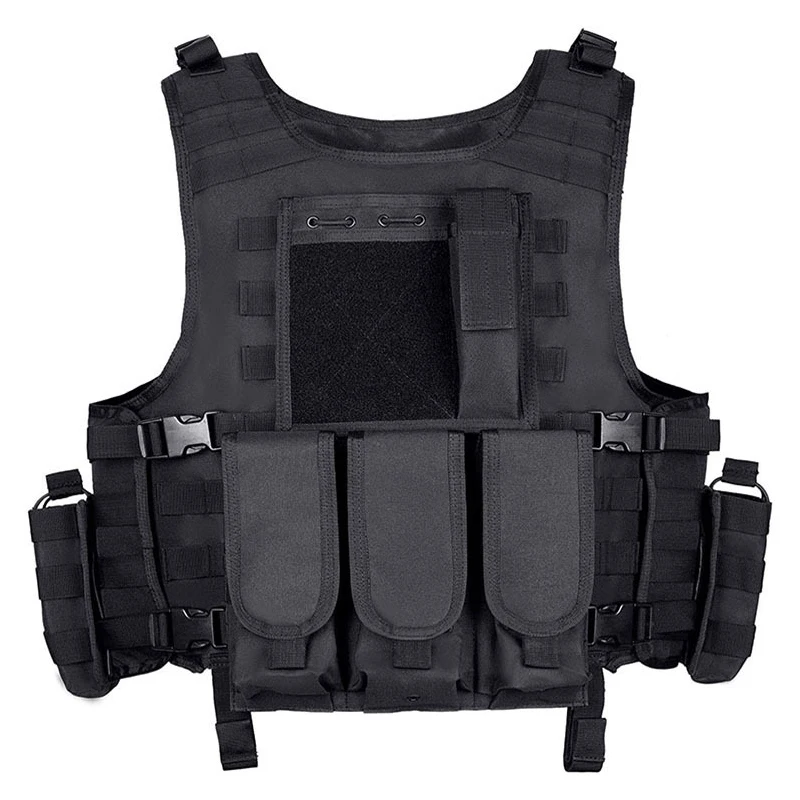 Tactical Buckle Vest Shooting Paintball Equipment Airsoft Combat Body Armor Molle Training Assault CS Wargame Hunting Vests