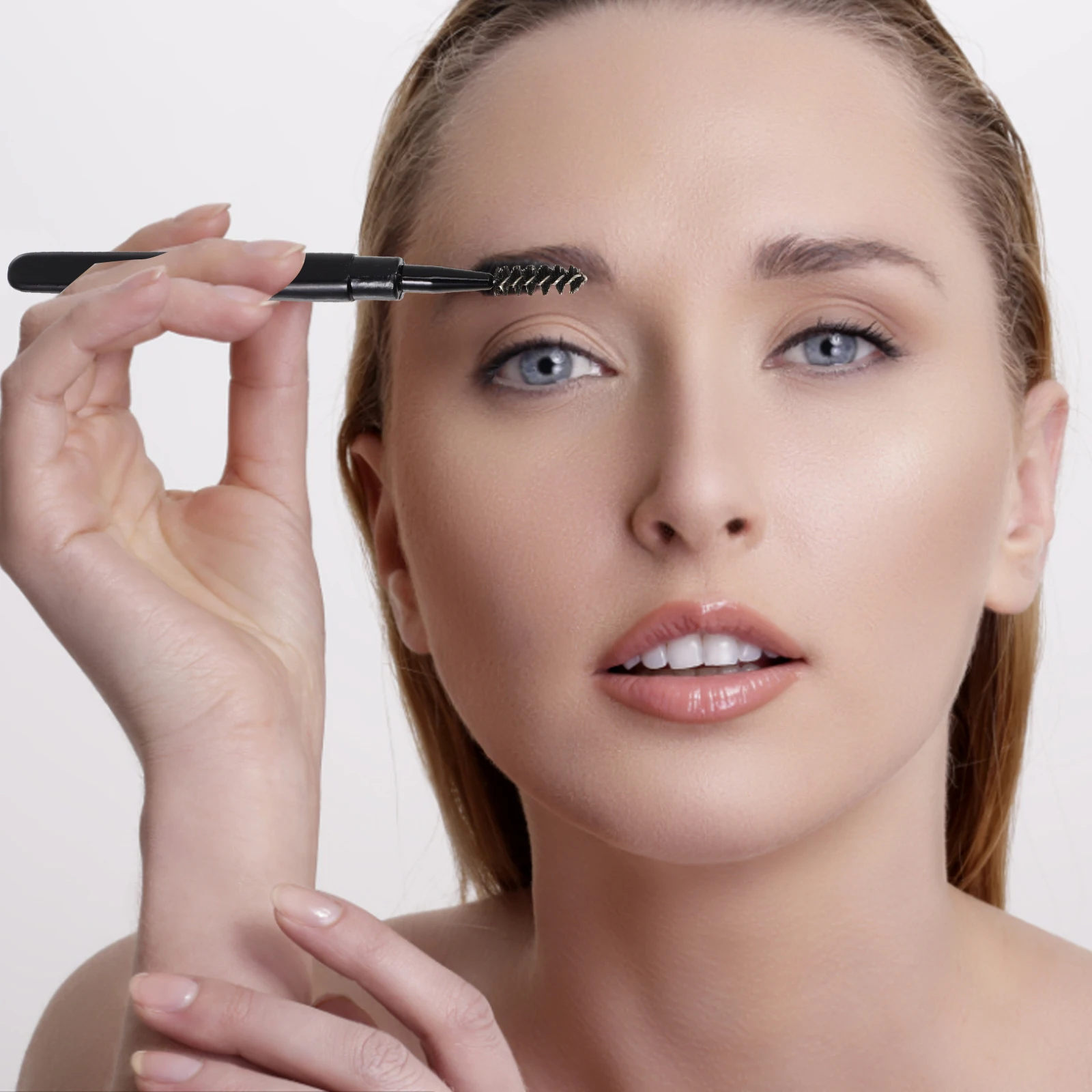 6 pçs escova sobrancelha lash rímel aplicador de beleza rímel escova feminina ferramentas de maquiagem fibra plástica segura