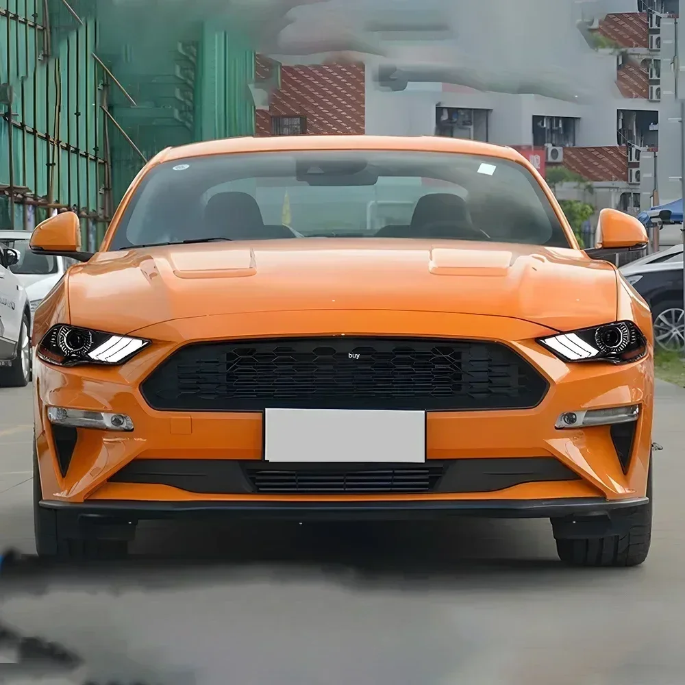 

Для Ford Mustang 2018-2023 автомобильные передние фонари, обновленный высококачественный инструмент для линз проектора, автомобильные аксессуары, светодиодные автомобильные фары в сборе