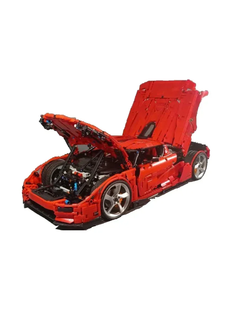 MOC-161672 Blocos de Construção para Meninos, Modelo Vermelho, Super Car Kit, Presente De Brinquedo De Aniversário, Novo, 3702 Pcs