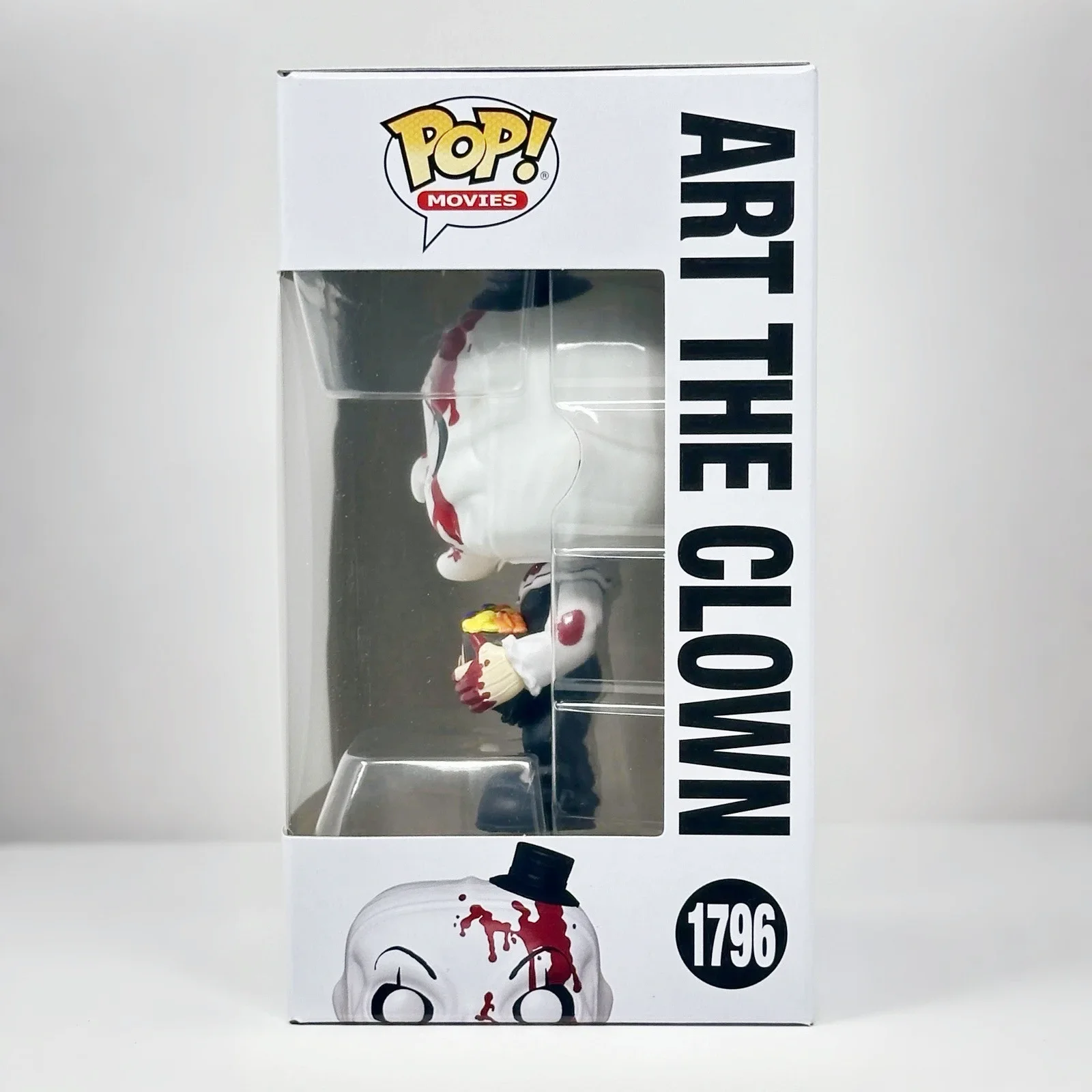 Arte o palhaço com cabeça cheia de doces # 1796 Figura Terrifier Funko Pop Oficial Edição Limitada Figuras Colecionáveis Fãs Brinquedo Presente