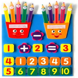 Learning Numbers Felt Board,Counters for Kids Preschool Math,Math Games Manipulatives Kindergarten,Montessori Count