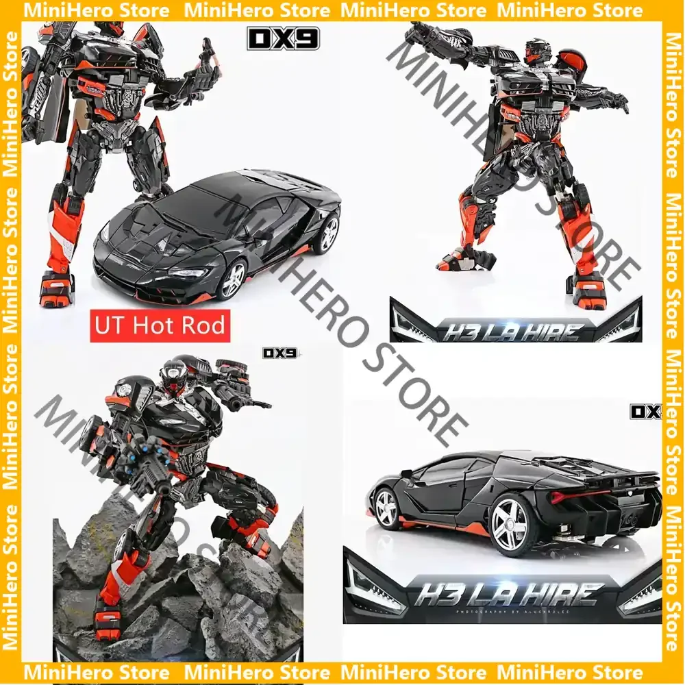 

In Stock Original Transformers DX9 K3 H3 La Hire Rodimus UT Hot Rod MPM Level PVC Action Figure Robot 1/24 Scale Collectible