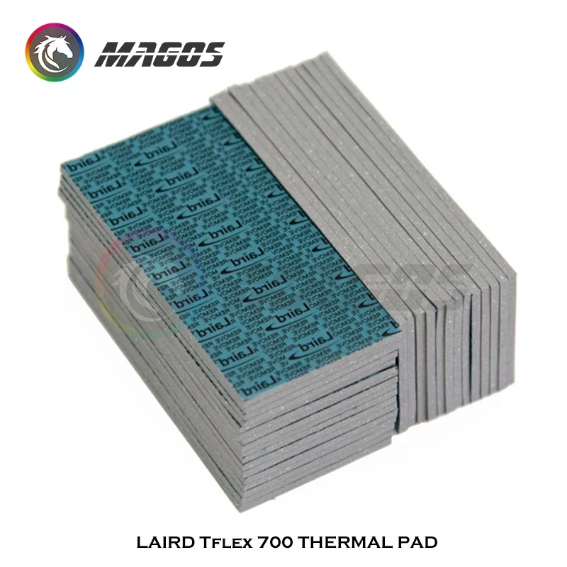LAIRD Tflex 700 5W/mK GPU CPU RAM SSD Heatsink Cooling Conductive Silicone Pad 40*80mm/100*100mm Thermal Pad High Quality