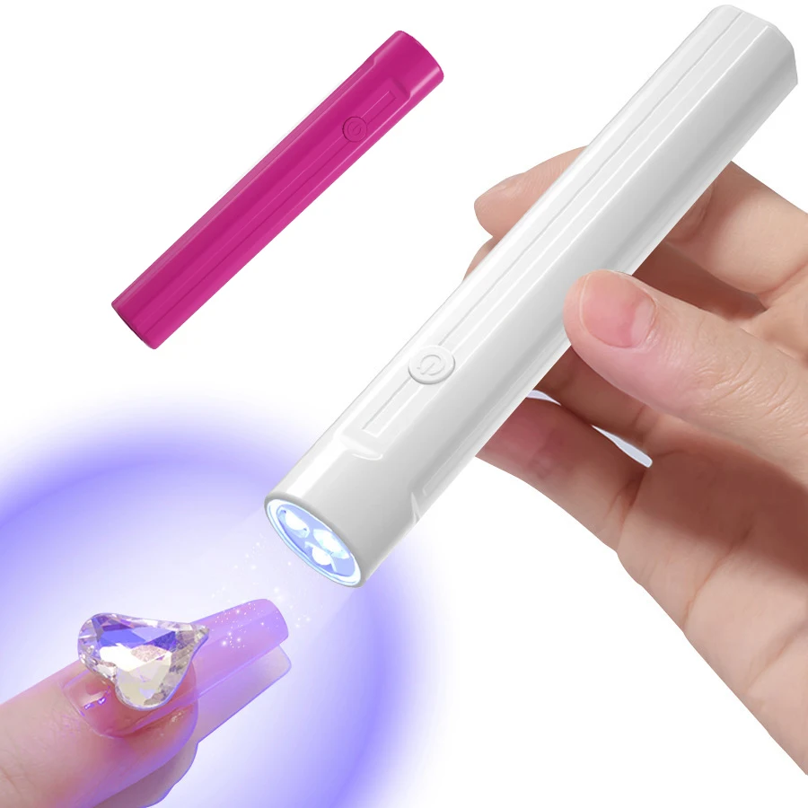 Portable Handheld Mini Nail Lamp For All Gel Polish Quick Dry USB Nail Dryer Machine Manicure Lamp Mini Flashlight Pen