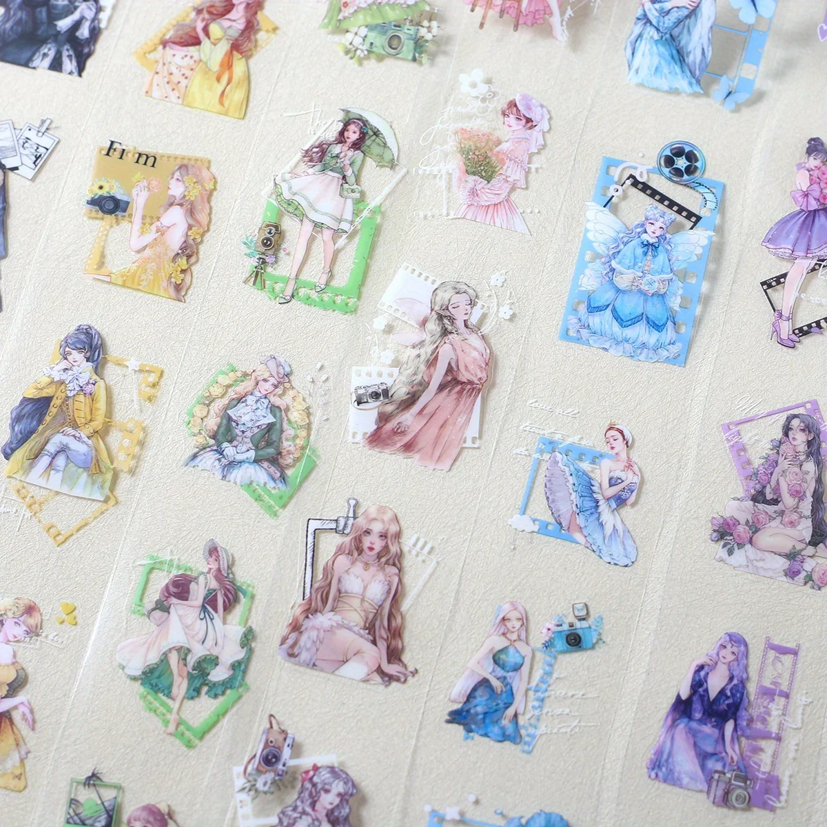 Journamm 6 قطع أشرطة لاصقة مزخرفة شريط PET رائع لمستلزمات مجلة الرصاصة الفنون سجل القصاصات DIY الحرف المخططين #2