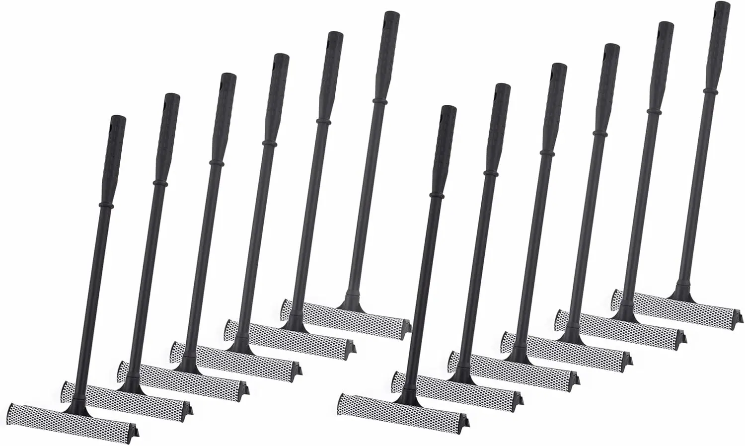 

Набор для мытья окон 2-в-1: губка и резиновый скребок с ручкой, губка 8 дюймов и ручка 20 дюймов, 12 штук, для чистки автомобильных стекол