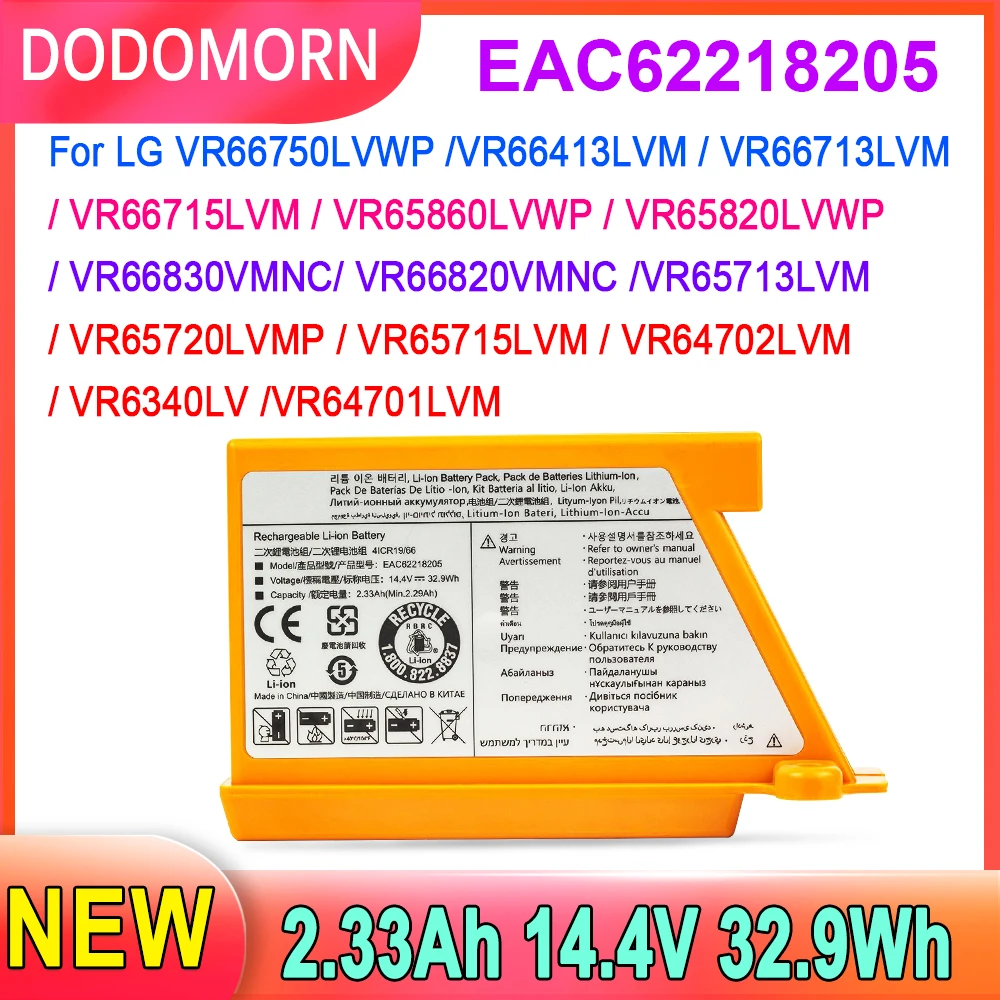 DODOMORN EAC62218205 Para LG VR6260LVM VR6540LV R76CIM VR5940L VR6540VL VR6540VL EAC60766107 Aspirador