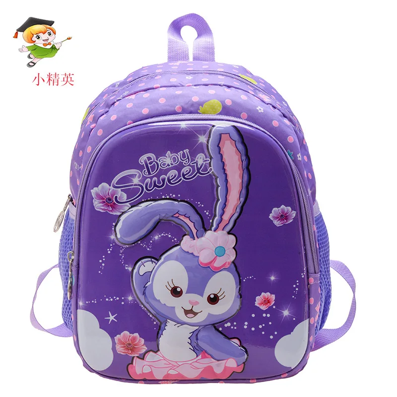 Disney Cute StellaLou Children Backpack Original Boys Girls Small Schoolbag Kids Kindergarten Outdoor Travel Anti-lost Backpack