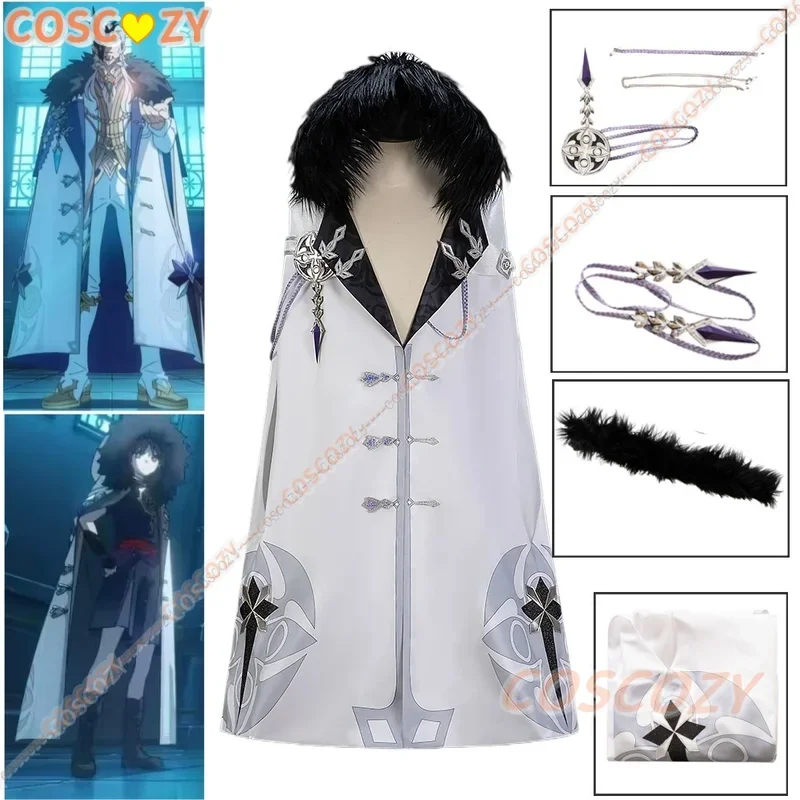 Genshin Impact Harlequin The Knave Cosplay Costume New Cloak Uniform Cape Eleven Fatui Harbingers Halloween Costume One Size