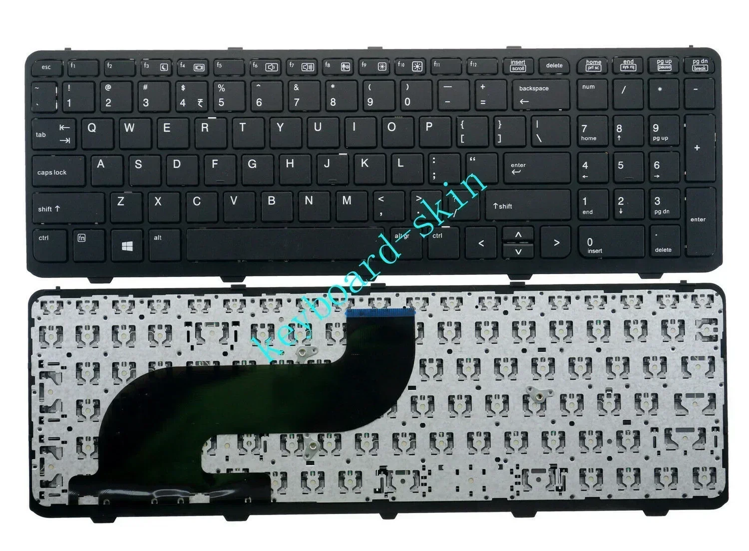 New No-Backlit US Keyboard no Pointer for HP ProBook 650 G1 655 G1 series Laptops
