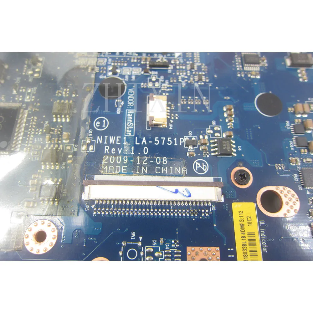 yourui for Lenovo Z460 G460 Laptop Motherboard Geforce 310M GPU main board HM55 DDR3 NIWE1 LA-5751P full tested