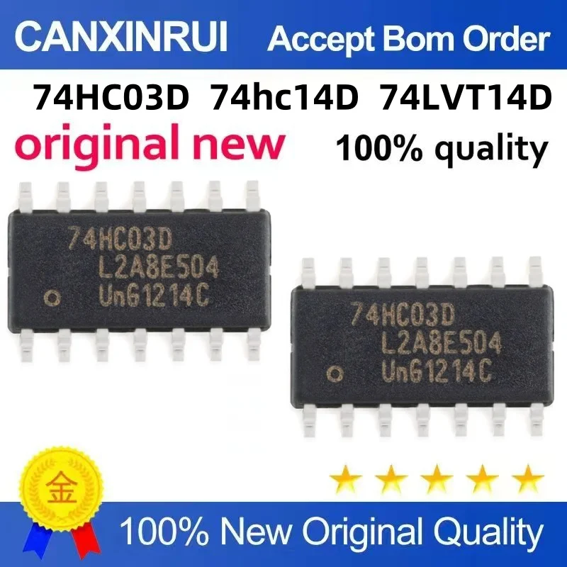 (20piezas)74HC03D, 653 SOIC-14 Quad 2 Input with Non-Gate Logic Chip 74HC14D 74LVT14D