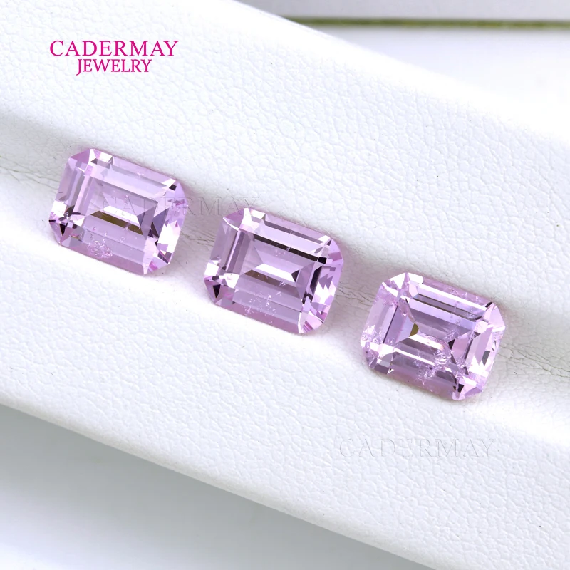 

Светло-фиолетовый алюминиевый гранат Yttrium 7x9 мм 3,2 карата изумрудной огранки, выращенные в лаборатории YAG, свободные фиолетовые драгоценные камни для изготовления ювелирных изделий