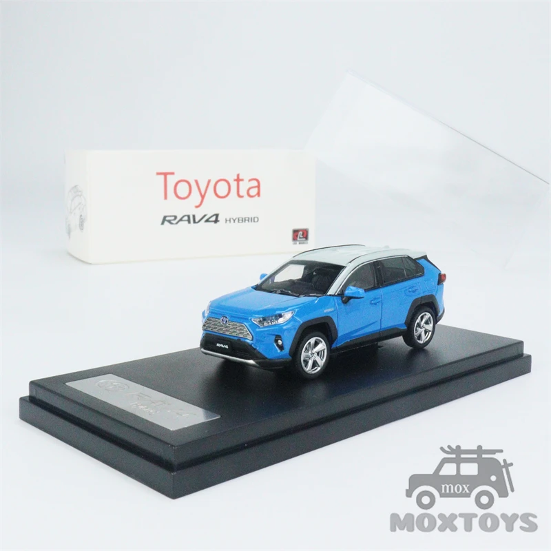 LCD 1:64 RAV4 Hybrid Metallic grey Blue Grey White Black Diecast Model Car