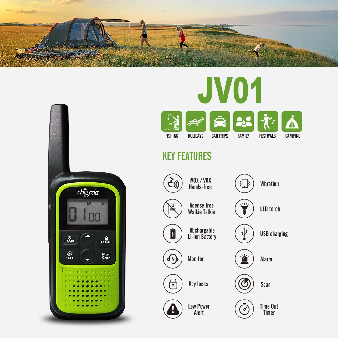 Outdoor Sports Walkie Talkies Long Range 2-Way Radios PMR446 5KM Long Range Two Way Radios Toys For Family Toy Children Gift