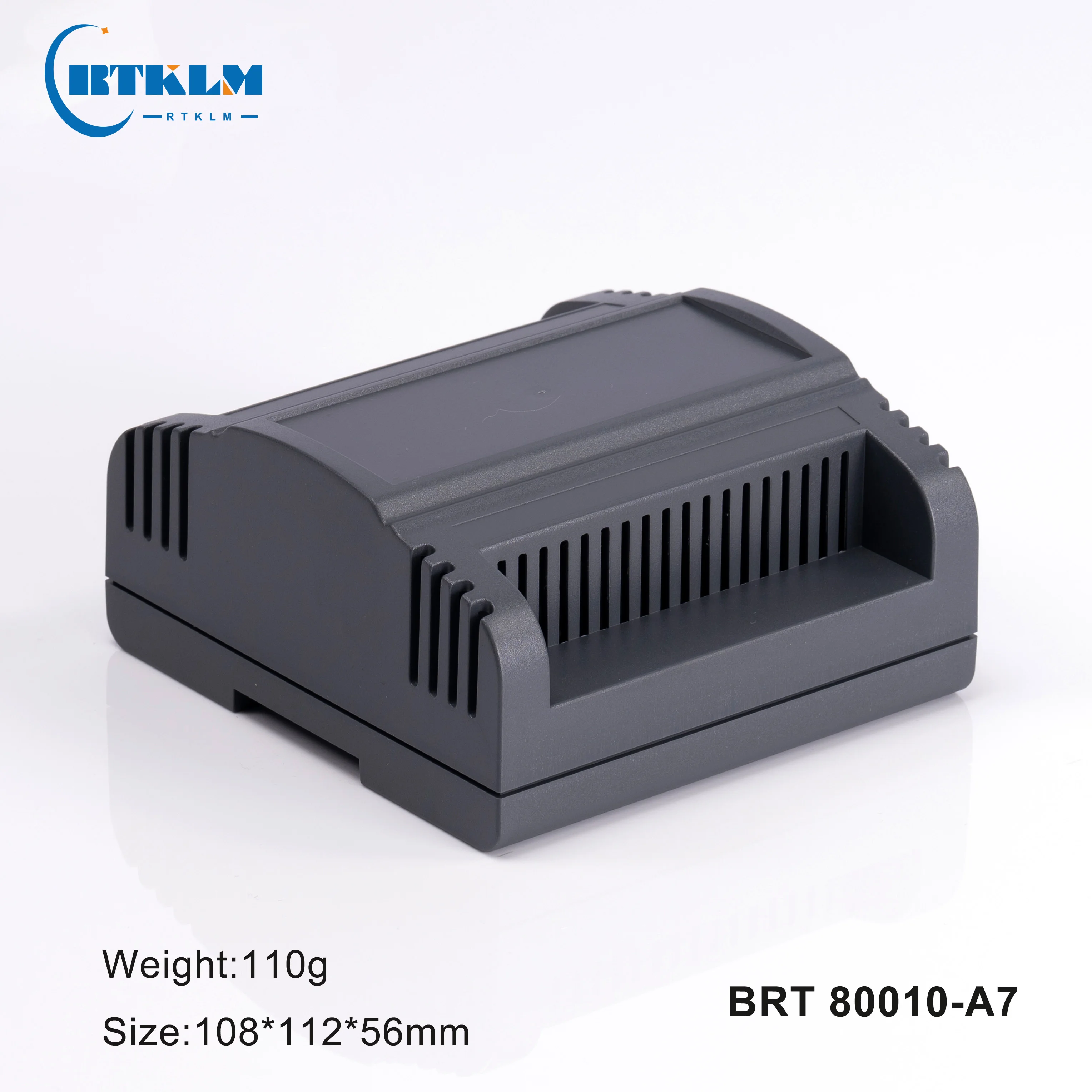 DIY Din Rail Industrial Control Enclosure Plastic Housing Junction Box Instrument Case Fireproof Material 112*108*56MM