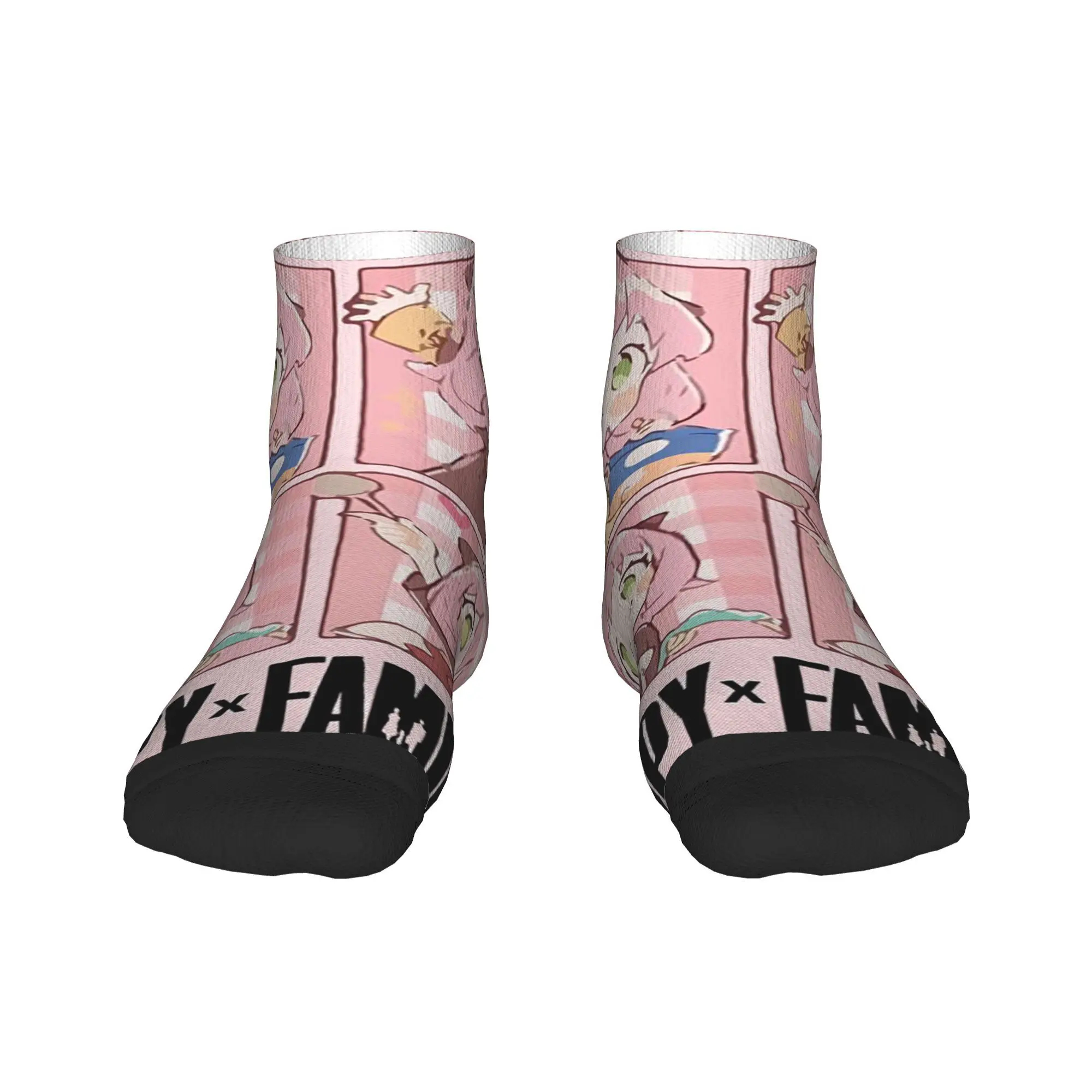 

Носки Spy x Family Anya Forger, впитывающие пот чулки в стиле Харадзюку, всесезонные носки, аксессуары для мужчин и женщин, подарки