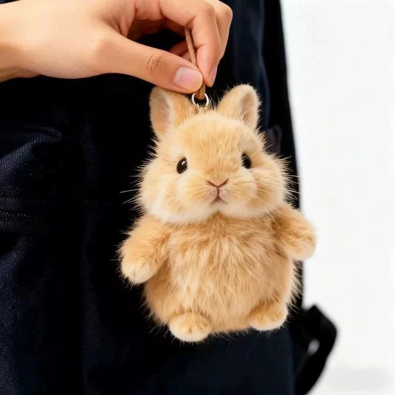 小さなウサギのペンダントぬいぐるみウサギの置物人形バッグ装飾キーホルダー友人へのギフト