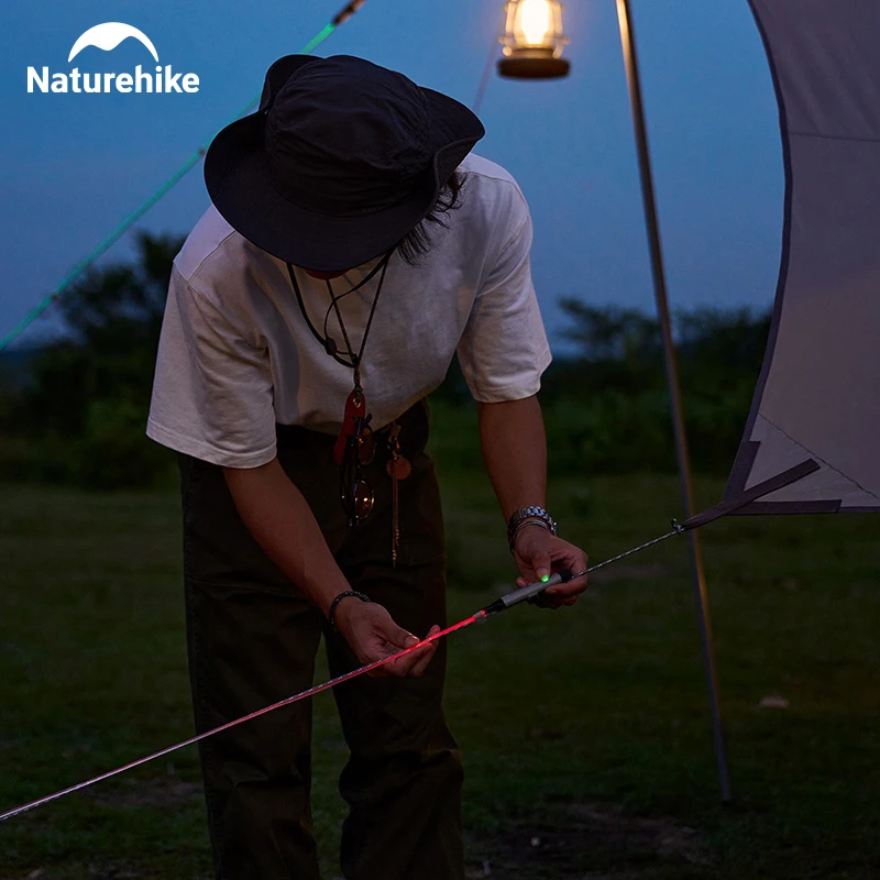 Imagem -06 - Naturehike-outdoor Decorativa Pendurado Lâmpada Luminoso Impermeável Recarregável Tenda Luz Ambiente Camping Corda de Vento Cores