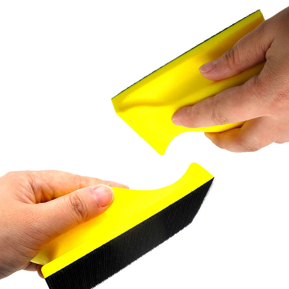 66x126mm PU Handmatige Slijpschijf Schuren Houder Polijstpad Backing Schurende Handblok Duurzaam Lange Levensduur