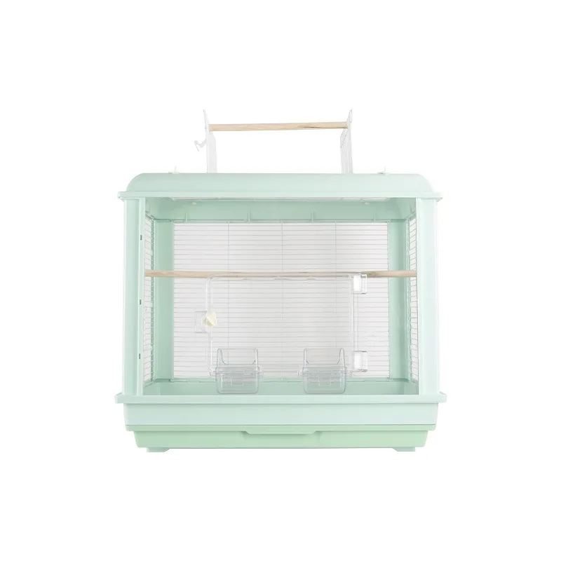 

Panoramic viewing, parrot bird cage, tiger skin, peony, Wenniao, Xuanfeng, transparent, large